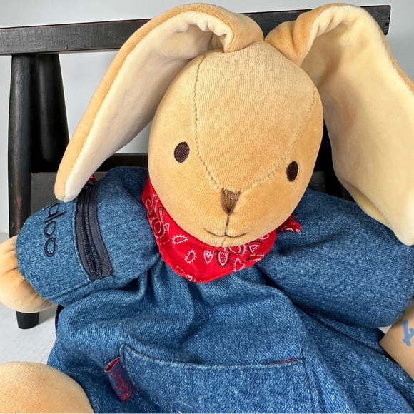 Vintage 1998 Kaloo Rabbit Denim Backpack - Picture 12 of 14